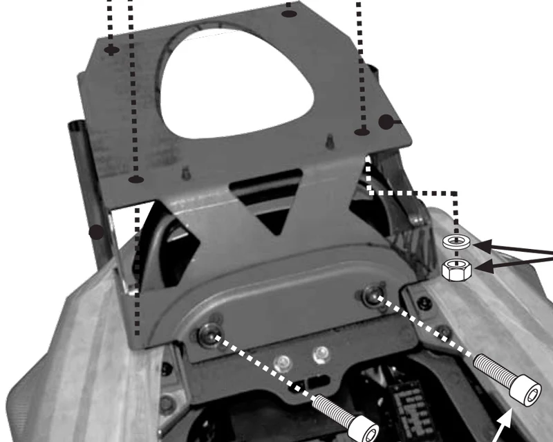 Givi Držák pro topbox Kawasaki ZZR1400