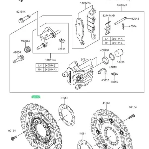 Kawasaki Přední Brzdový Kotouč ER-6 N / F
