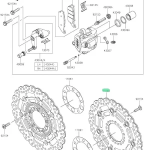 Kawasaki Přední Brzdový Kotouč Versys 650