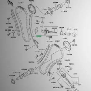 Kawasaki Přední vodítko rozvodového řetězu VN 1500 / VN 1600