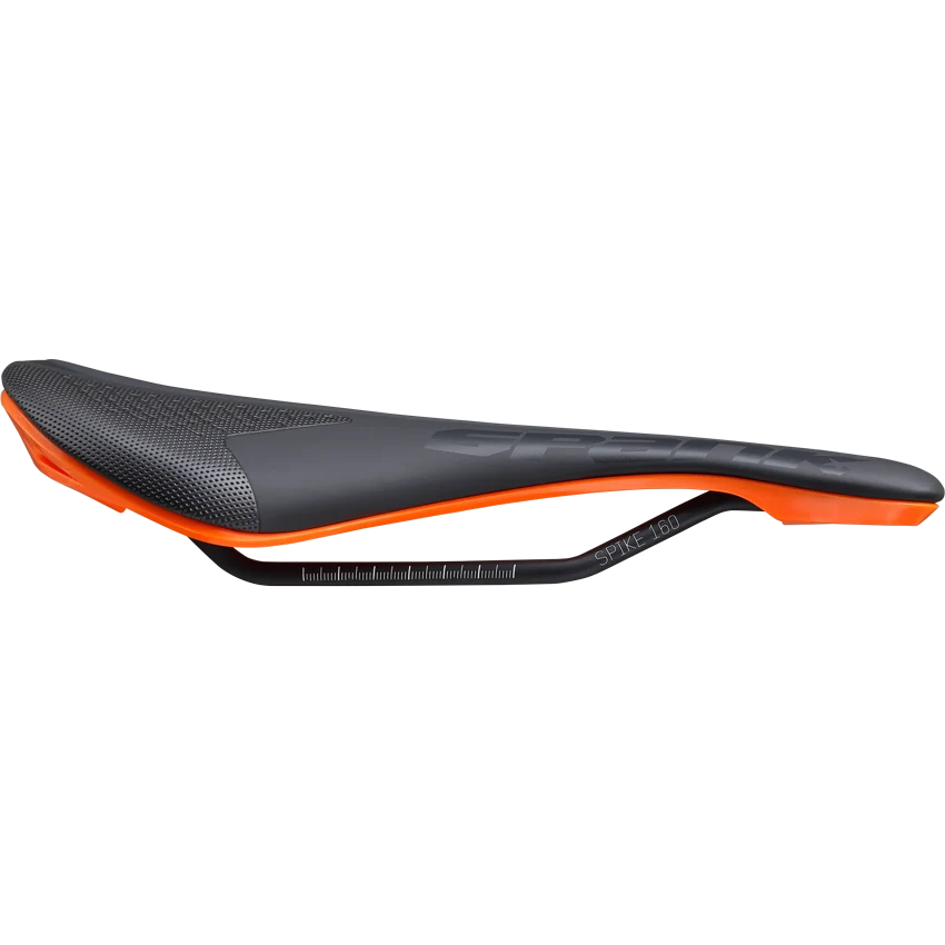 Kožené sedlo SPANK SPIKE 160 CrMo Rails Orange