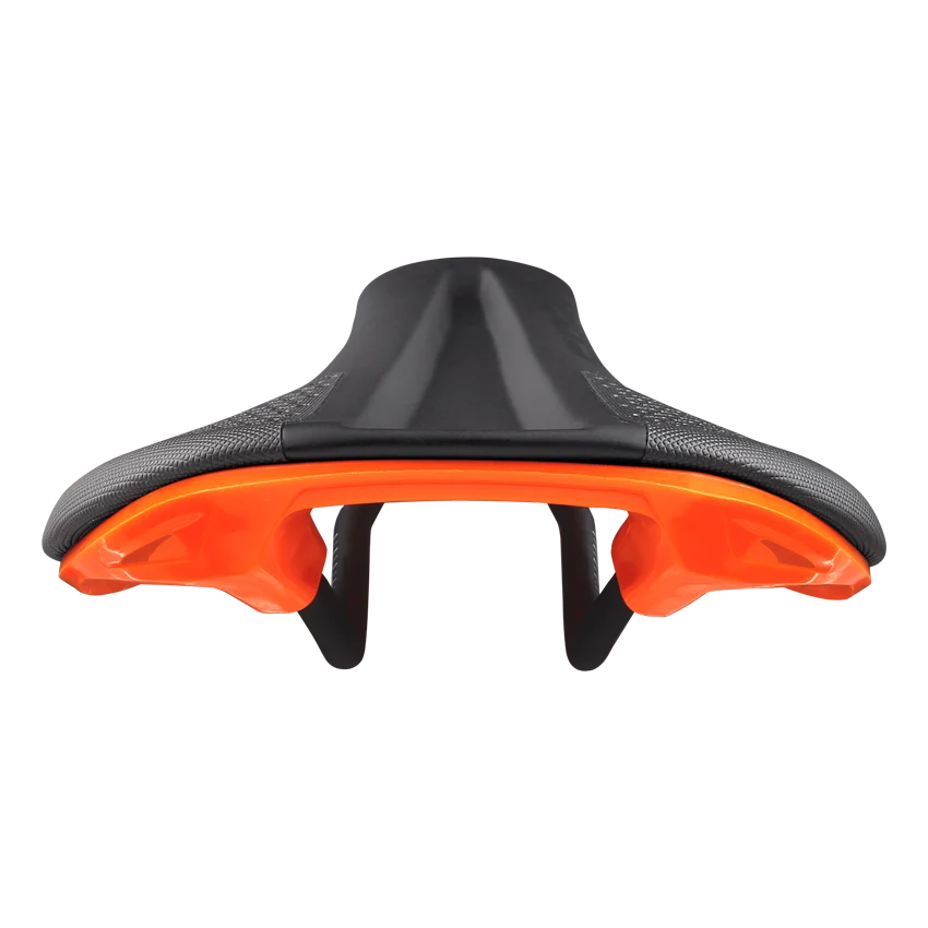 Kožené sedlo SPANK SPIKE 160 CrMo Rails Orange