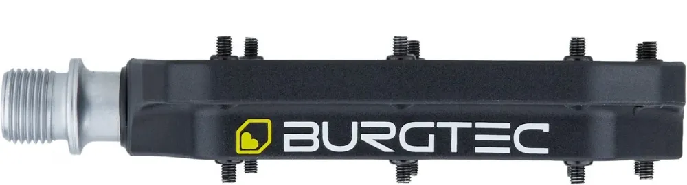 Kompozitní ploché pedály BURGTEC MK4 černé