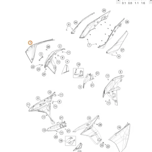 KTM Pravý Boční Kryt 1290 Super Adventure S