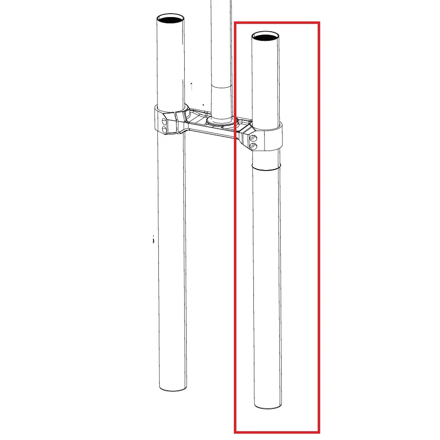 Levý píst pro vidlici ROCKSHOX BOXXER D1 (2024+)