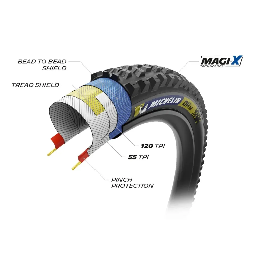 MICHELIN DH16 Racing Line Dark 29x2.40 bezdušová měkká pneumatika