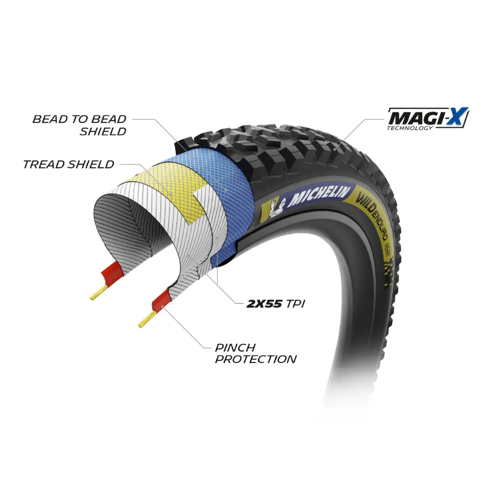 MICHELIN WILD ENDURO REAR Racing Line 29x2.40 Měkká pneumatika připravená na bezdušový provoz