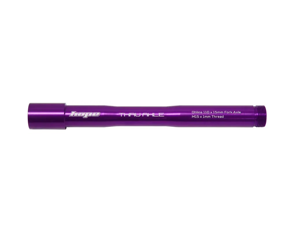 Náprava předního kola HOPE pro vidlice OHLINS RXF34/RXF36/RXF38 fialová