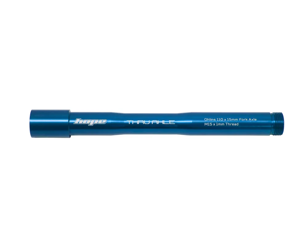 Náprava předního kola HOPE pro vidlice OHLINS RXF34/RXF36/RXF38 modrá