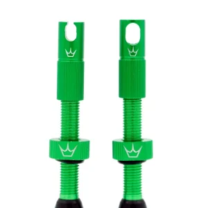 PEATY'S x Chris King MK2 Presta 60 mm bezdušové ventilky (x2) Zelené