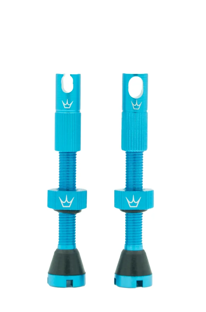 PEATY'S x Chris King MK2 Presta 60 mm bezdušové ventilky (x2) tyrkysová