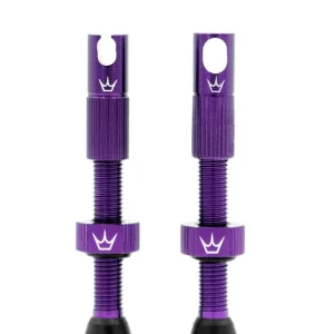 PEATY'S x Chris King MK2 Presta 60 mm bezdušové ventilky (x2) Violet