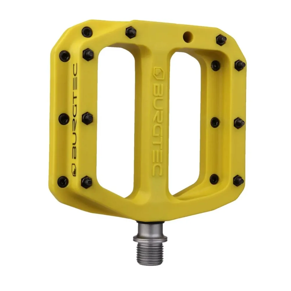 Ploché pedály BURGTEC MK4 Composite Electric Yellow
