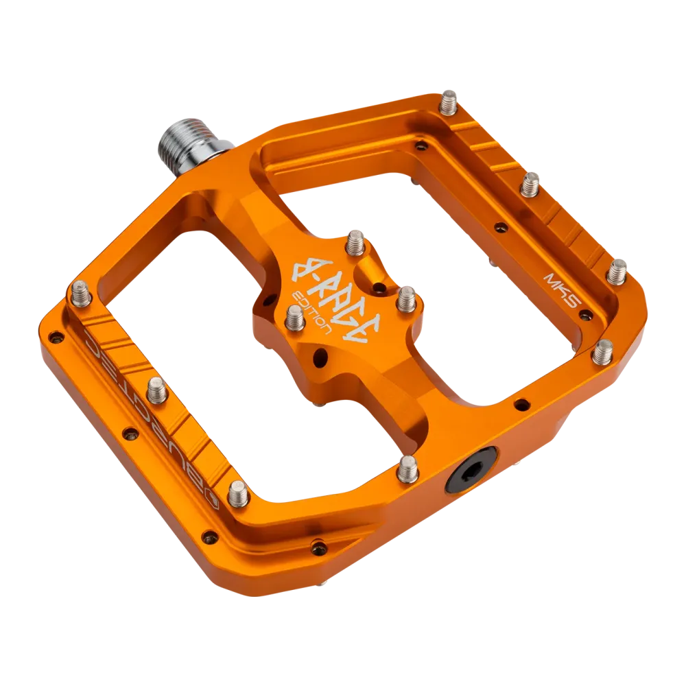 Ploché pedály BURGTEC PENTHOUSE FLAT MK5 B-RAGE EDITION oranžové