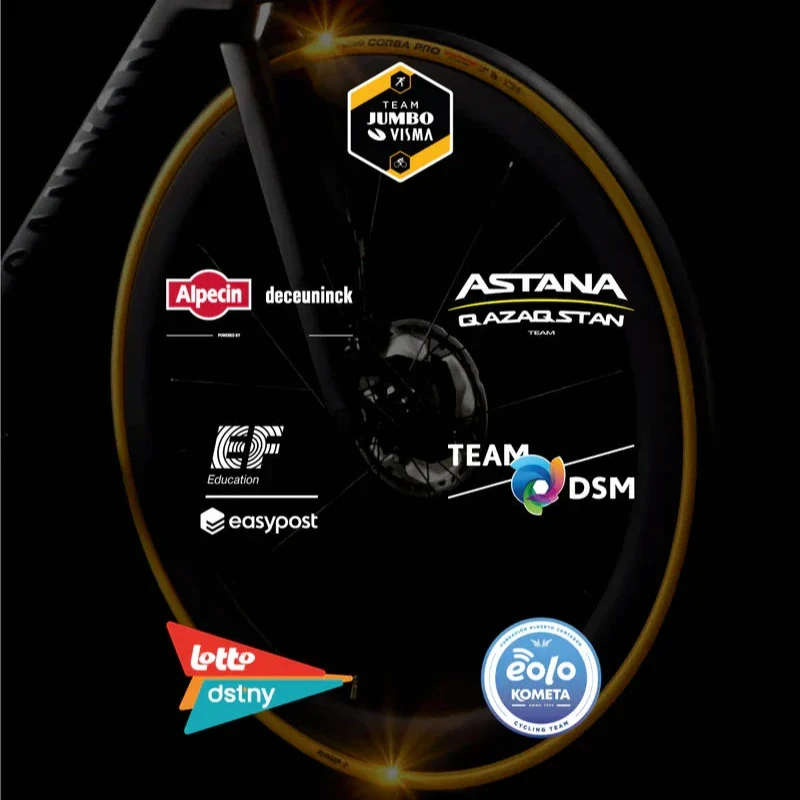 Pár pneumatik VITTORIA CORSA PRO 700c Tubeless Ready - limitovaná zlatá edice
