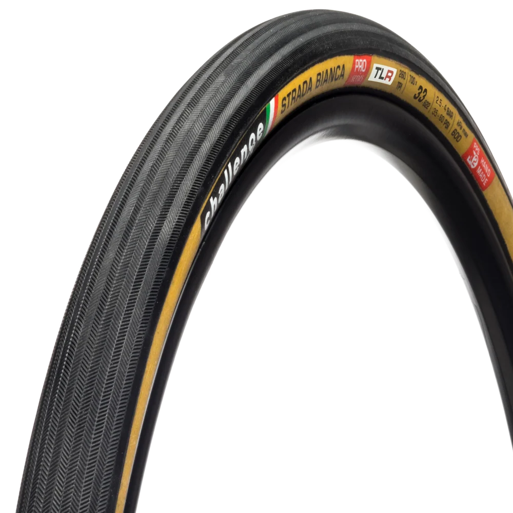 Pneumatika CHALLENGE OPEN STRADA BIANCA 700x33c Tubeless Ready Beige