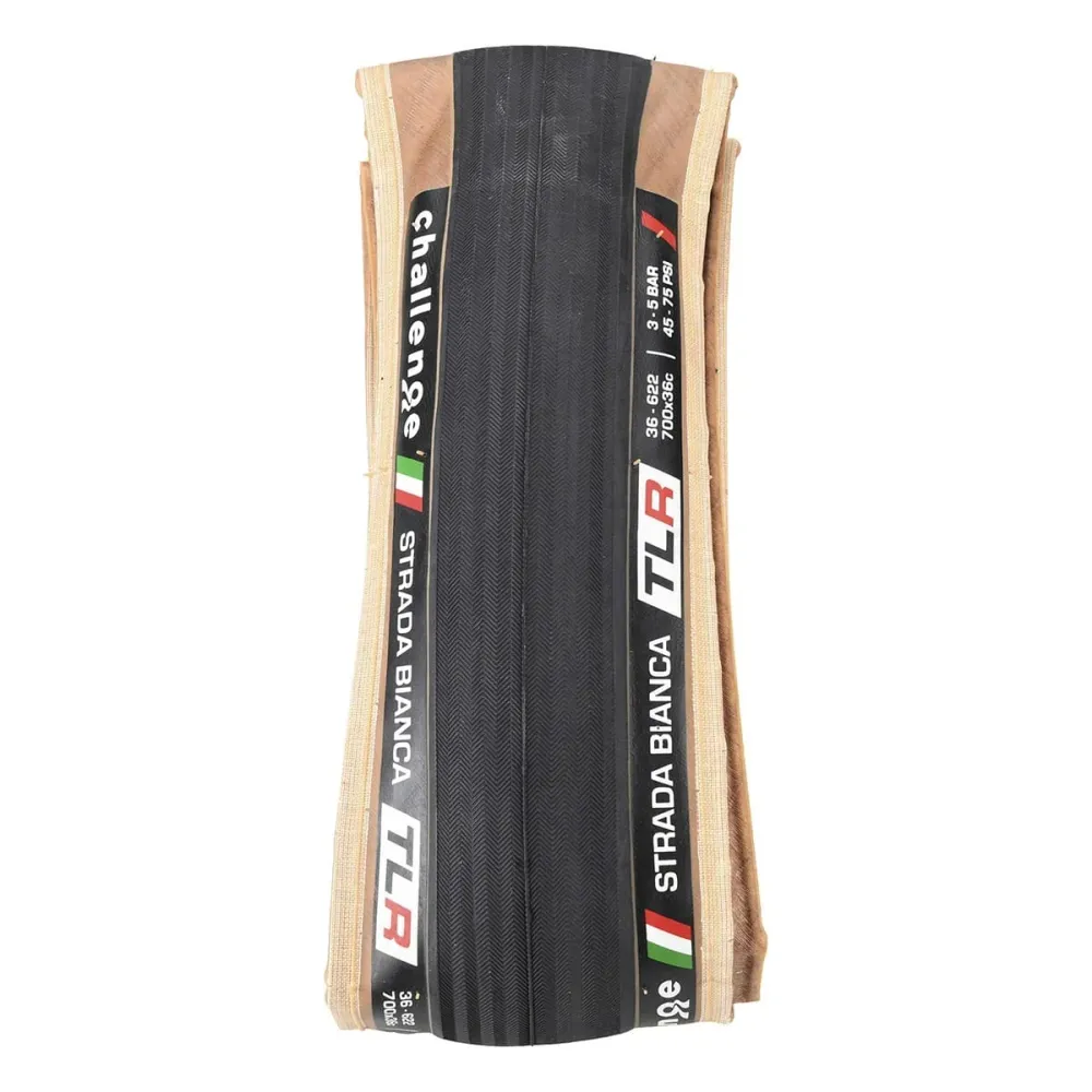 Pneumatika CHALLENGE STRADA BIANCA NILON SUPERLIGHT 700x36c Tubeless Ready Beige