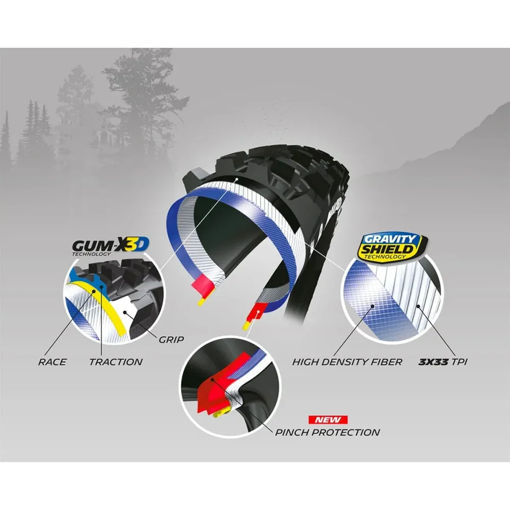Pneumatika MICHELIN WILD ENDURO REAR Competition LIne 27.5x2.60 GUM-X Tubeless Ready Soft Black