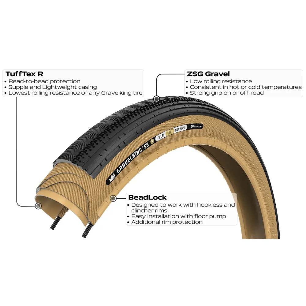 Pneumatika PANARACER GRAVELKING SEMISLICK R-LINE TLR 700x30c Tubeless Ready Beige