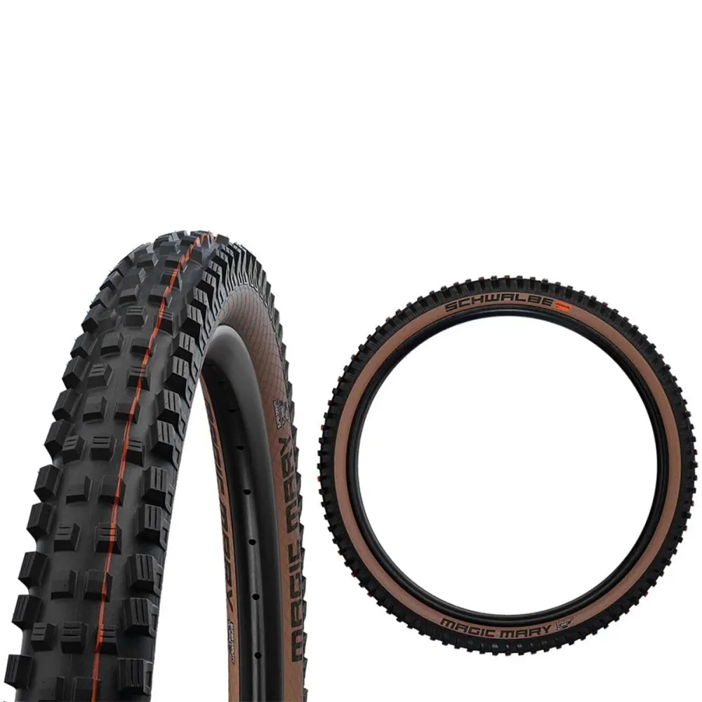Pneumatika SCHWALBE MAGIC MARY 27.5x2.40 ADDIX SOFT SUPERGRAVITY Tubeless Ready Soft Black/Brown