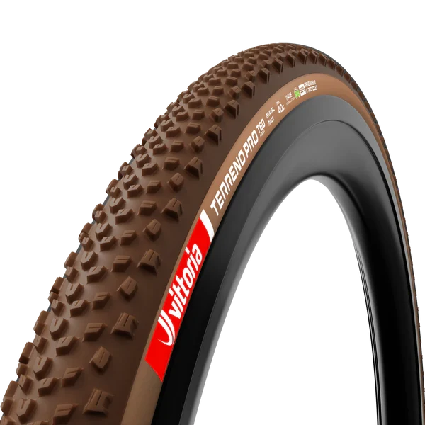Pneumatika VITTORIA TERRENO PRO T60 Mixed Gravel Race 700x35c Tubeless Ready Soft Brown