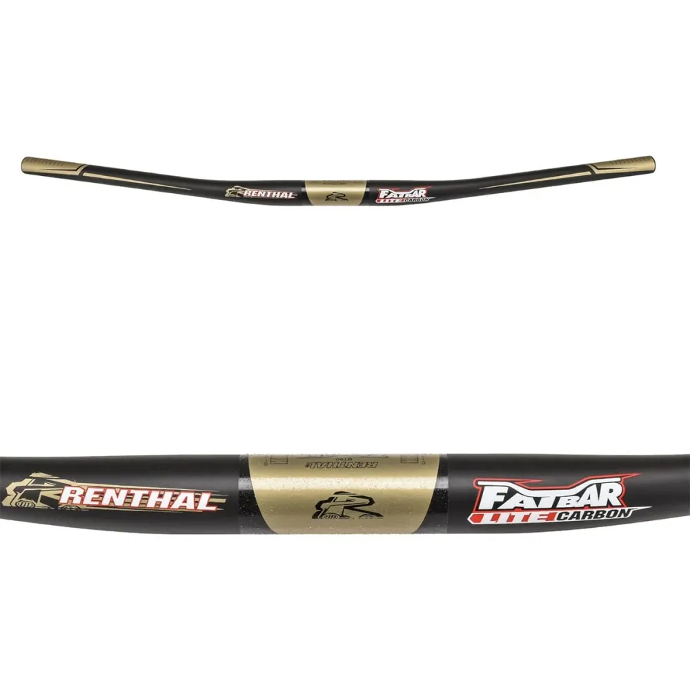 RENTHAL FATBAR LITE Carbon Rise Flat Hanger 780mm Black