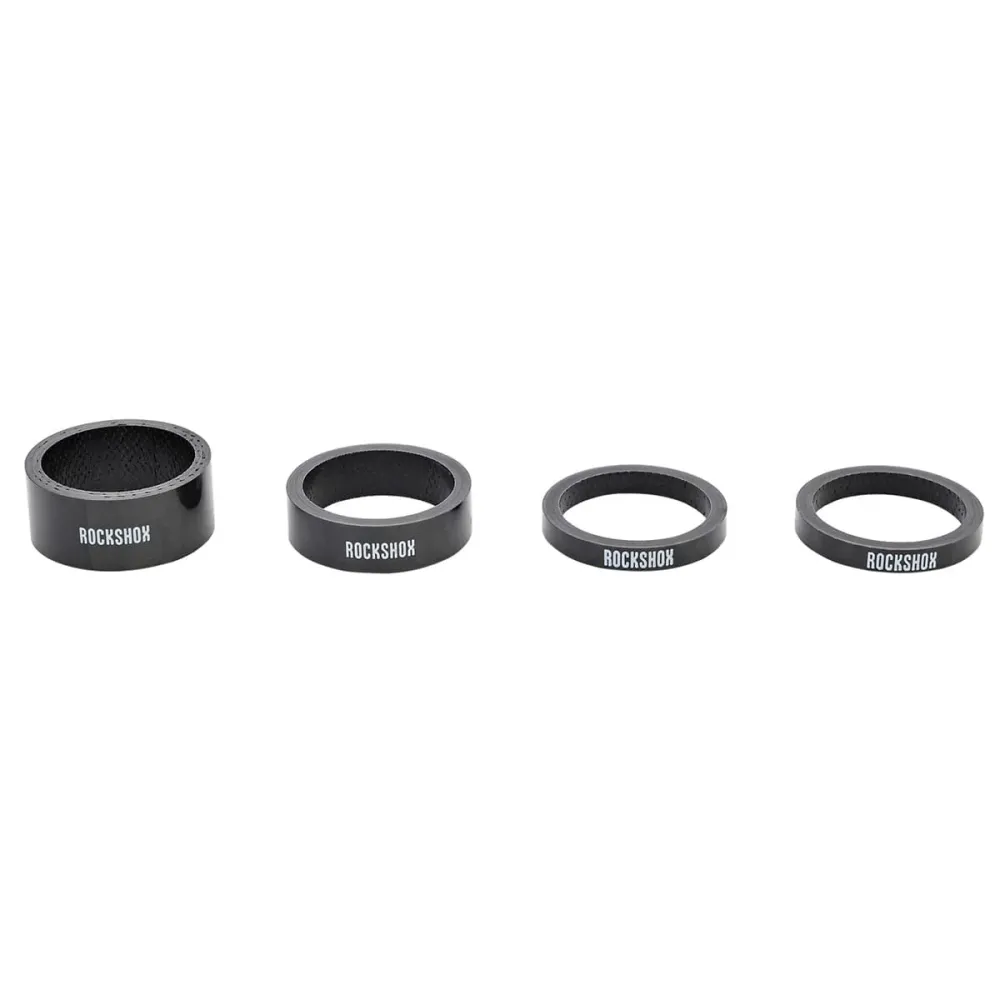 ROCKSHOX UD Carbon Headset Spacer Kit 1"1/8 Black/White