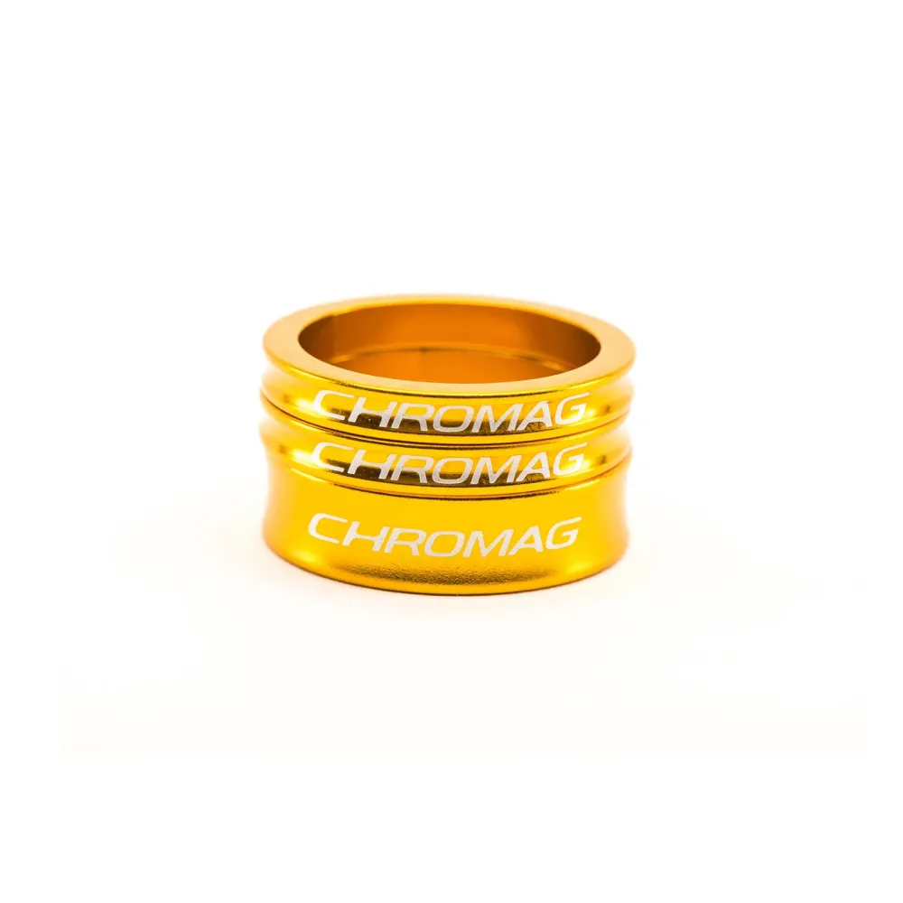 Sada distančních podložek pod hlavové složení CHROMAG 1"1/8 Alu Gold