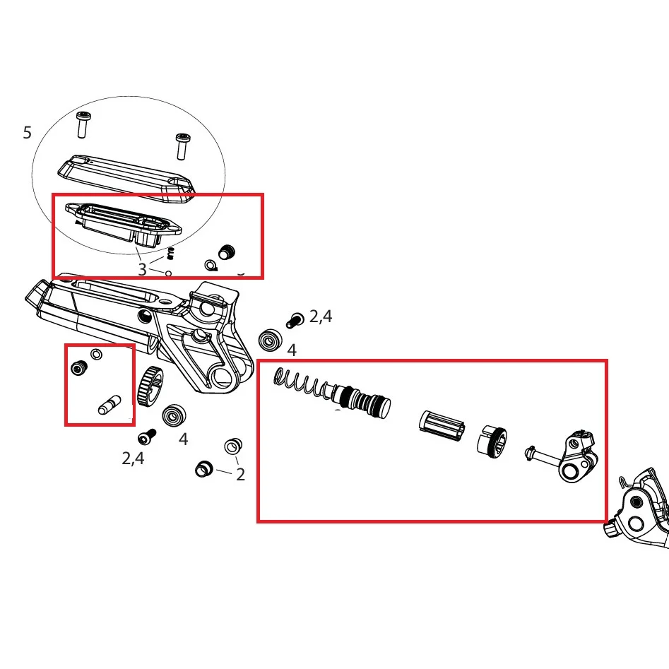Sada dílů vnitřní páky SRAM CODE ULTIMATE/SILVER STEALTH C1
