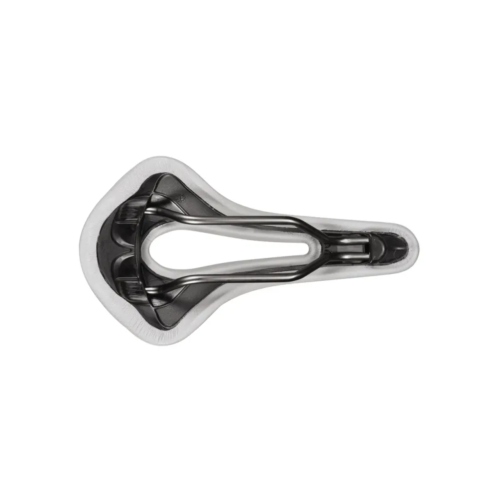 SAN MARCO ALLROAD SUPERCONFORT OPEN-FIT RACING L3 Sedlo šířka 146 mm Xsilite ocelové lišty šedá/bílá