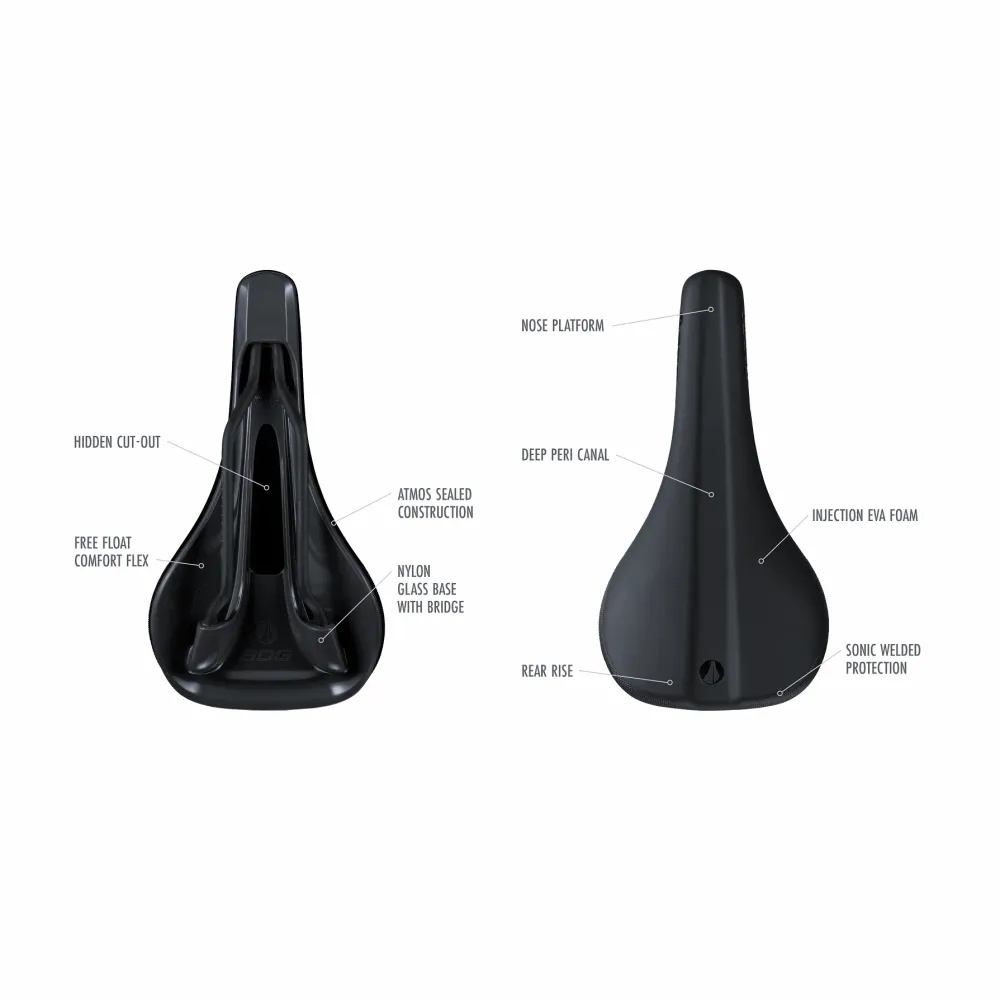 SDG Bell V3 Rails Lux Alloy Sedlo černá/fialová