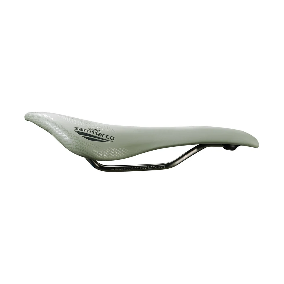 Sedlo SAN MARCO ALLROAD SUPERCONFORT OPEN-FIT RACING L3 šířka 146 mm ocelové lišty Xsilite Sage Green