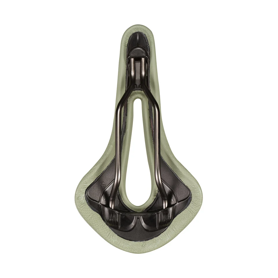 Sedlo SAN MARCO ALLROAD SUPERCONFORT OPEN-FIT RACING L3 šířka 146 mm ocelové lišty Xsilite Sage Green