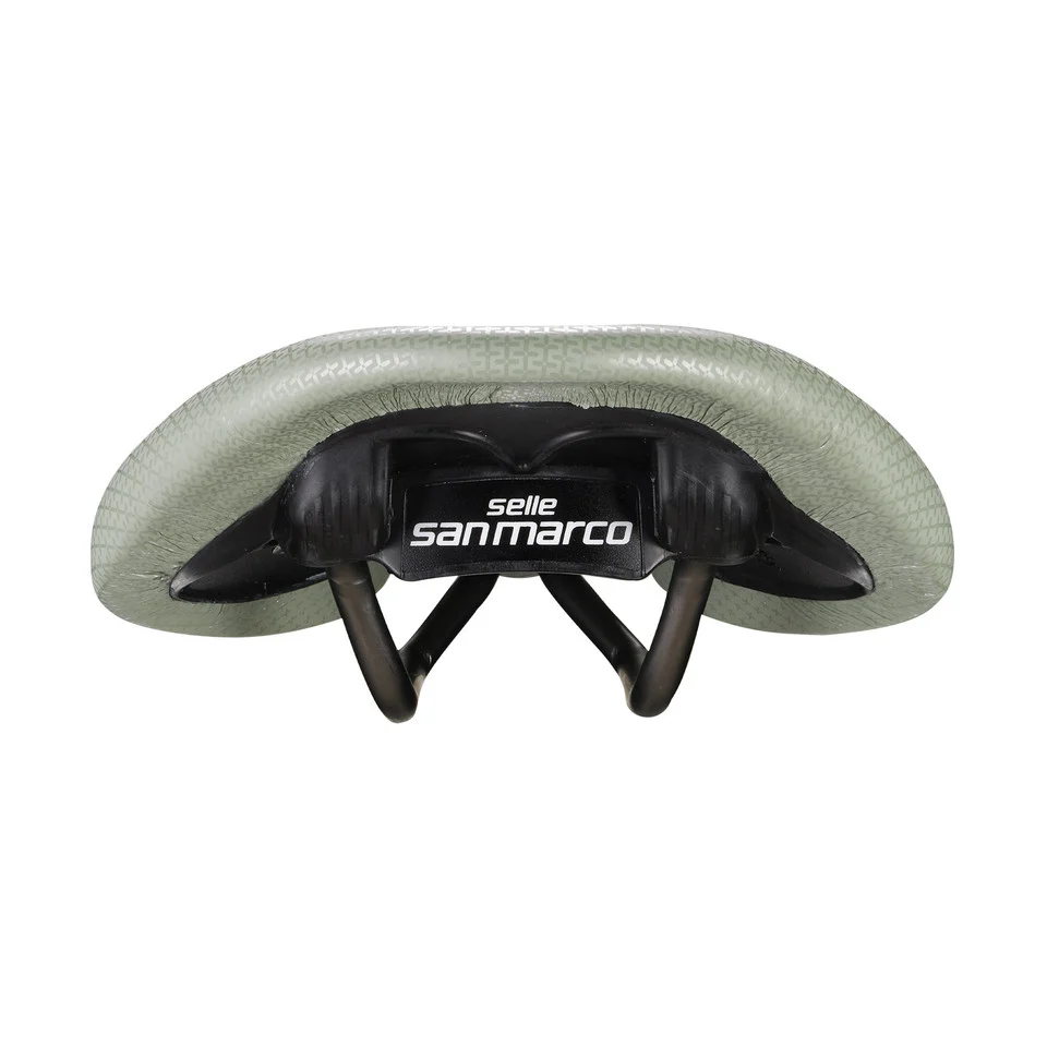 Sedlo SAN MARCO ALLROAD SUPERCONFORT OPEN-FIT RACING L3 šířka 146 mm ocelové lišty Xsilite Sage Green