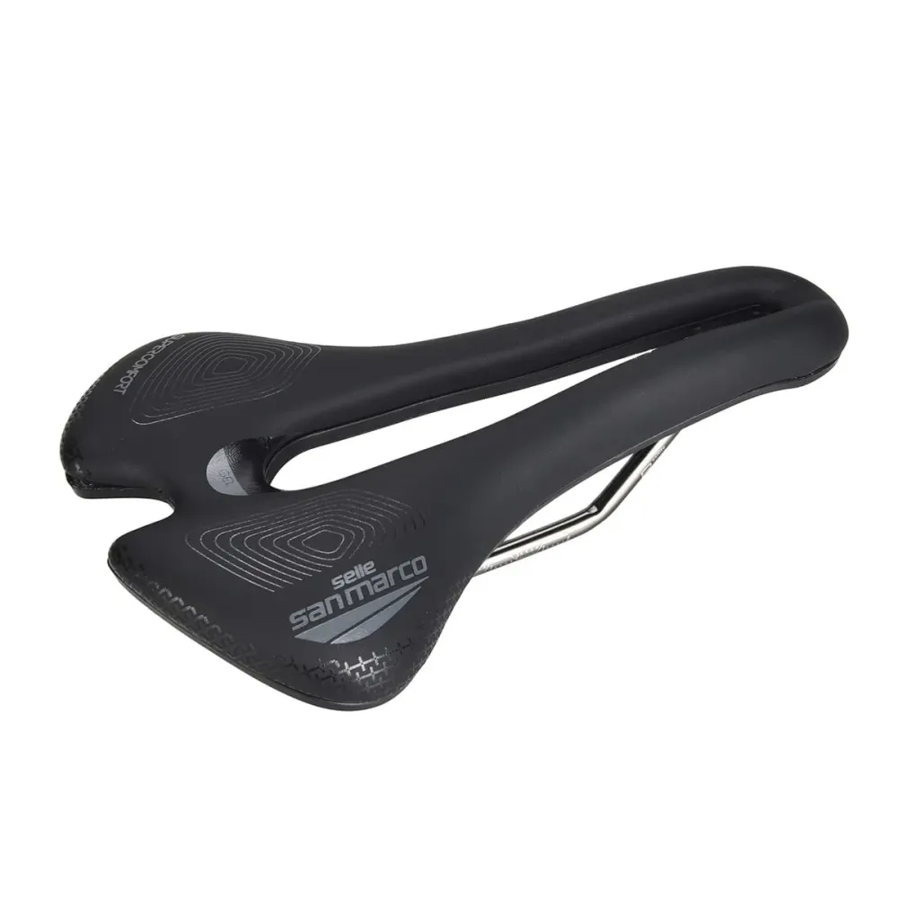 Sedlo SAN MARCO APSIDE SHORT SUPERCOMFORT OPEN-FIT RACING 149mm kolejnice Manganese