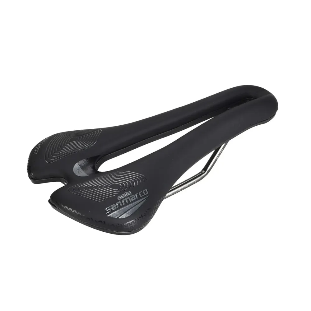 Sedlo SAN MARCO APSIDE SHORT SUPERCOMFORT OPEN-FIT RACING 139mm Rails Manganese
