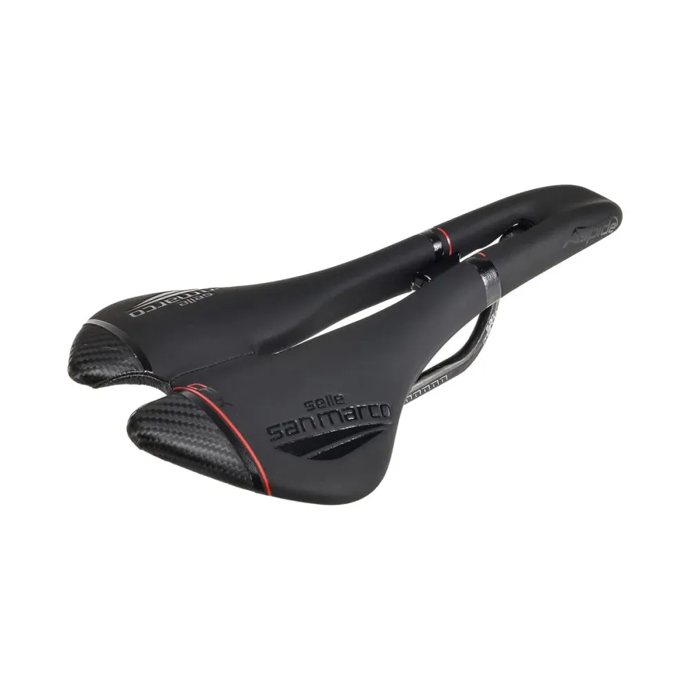 Sedlo SAN MARCO ASPIDE CARBON FX OPEN FIT WIDE Carbon Rails Black