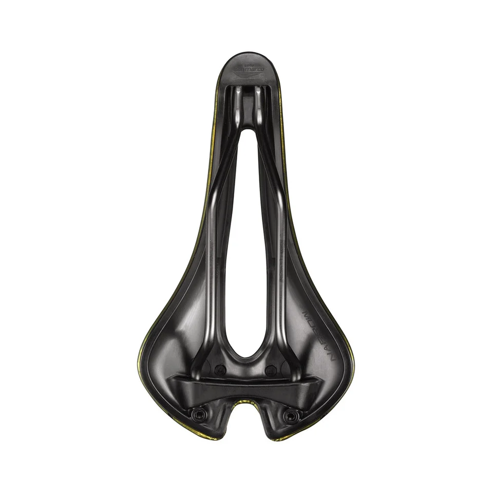 Sedlo SAN MARCO ASPIDE SHORT OPEN-FIT RACING L3 Šířka 155 mm Ocelové lišty Xsilite Gold