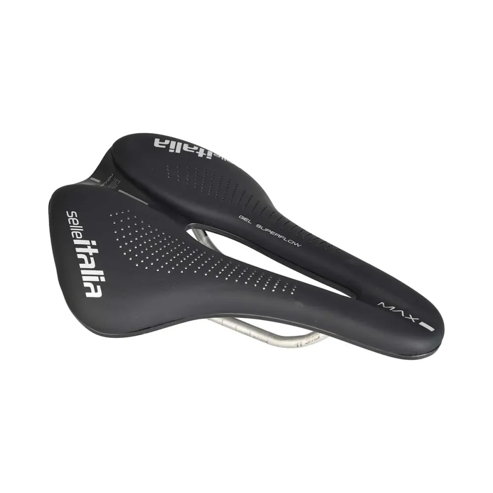 Sedlo SELLE ITALIA MAX NOVUS EVO BOOST GEL SUPERFLOW Kolejnice Ti316 Black