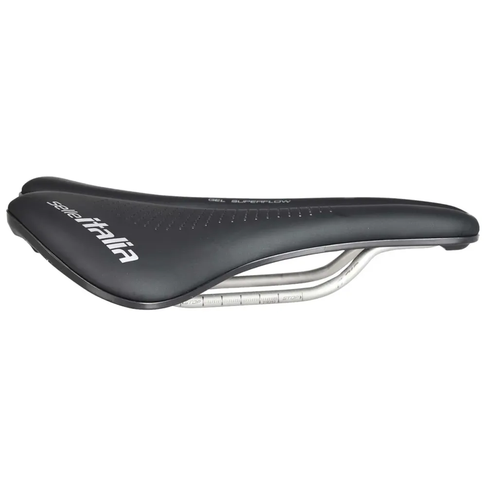 Sedlo SELLE ITALIA MAX NOVUS EVO BOOST GEL SUPERFLOW Kolejnice Ti316 Black