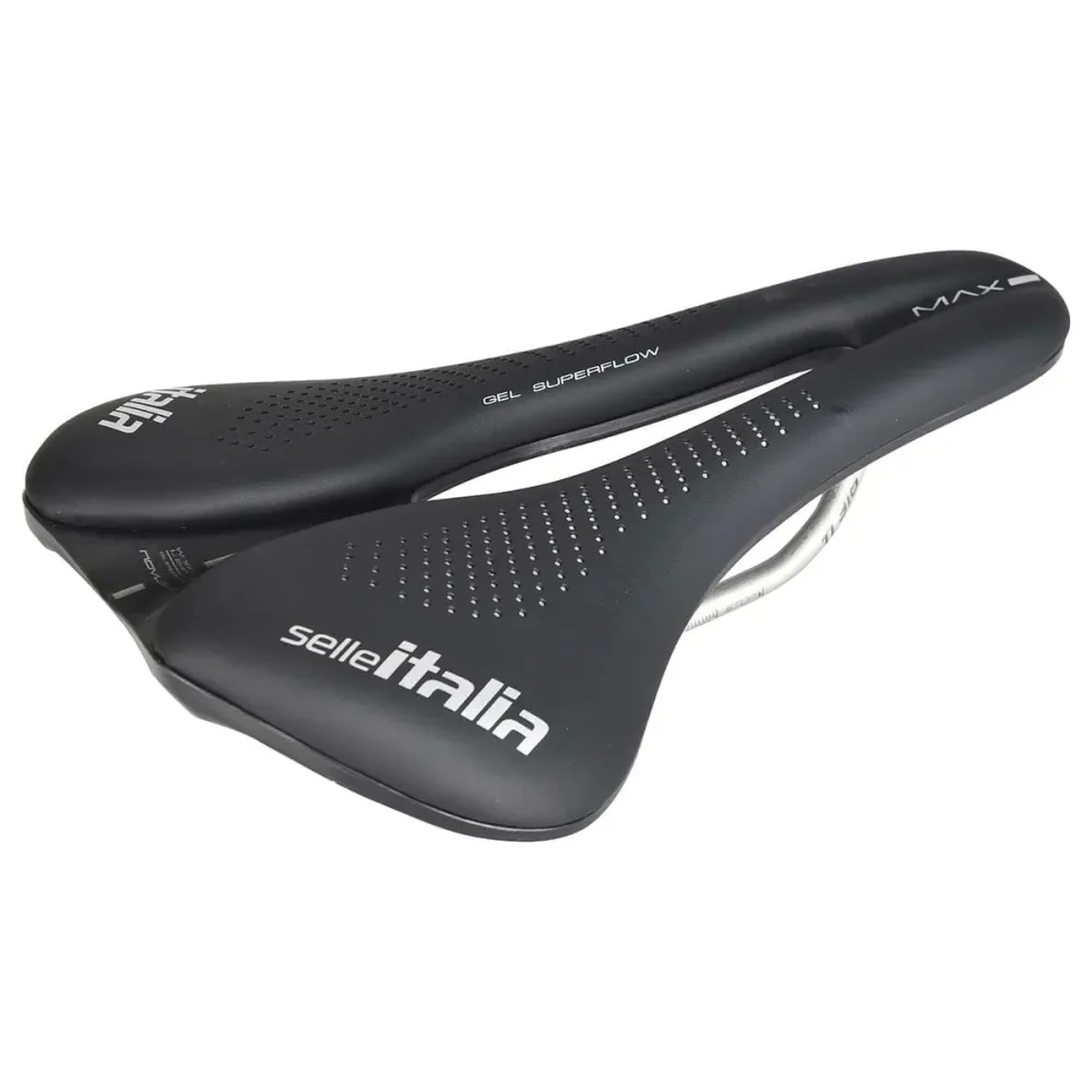 Sedlo SELLE ITALIA MAX NOVUS EVO BOOST GEL SUPERFLOW Kolejnice Ti316 Black