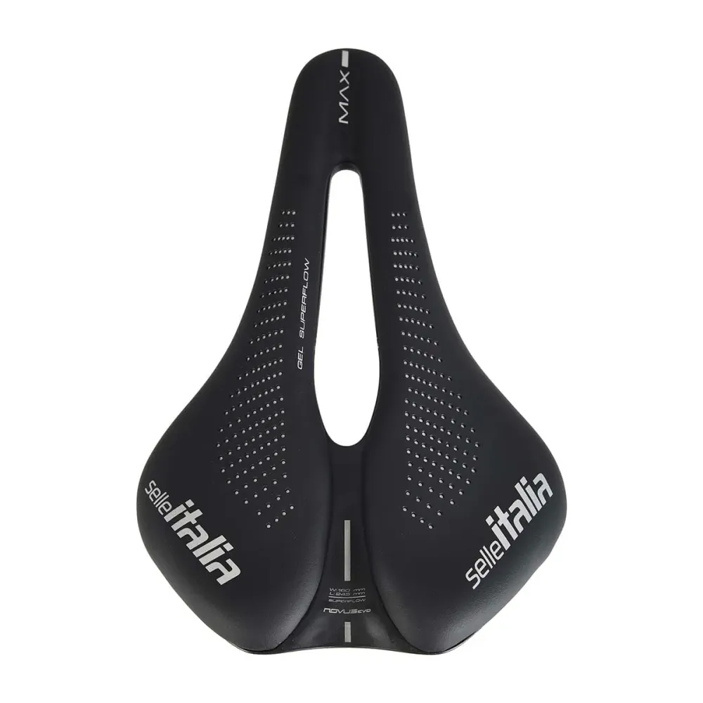 Sedlo SELLE ITALIA MAX NOVUS EVO BOOST GEL SUPERFLOW Kolejnice Ti316 Black