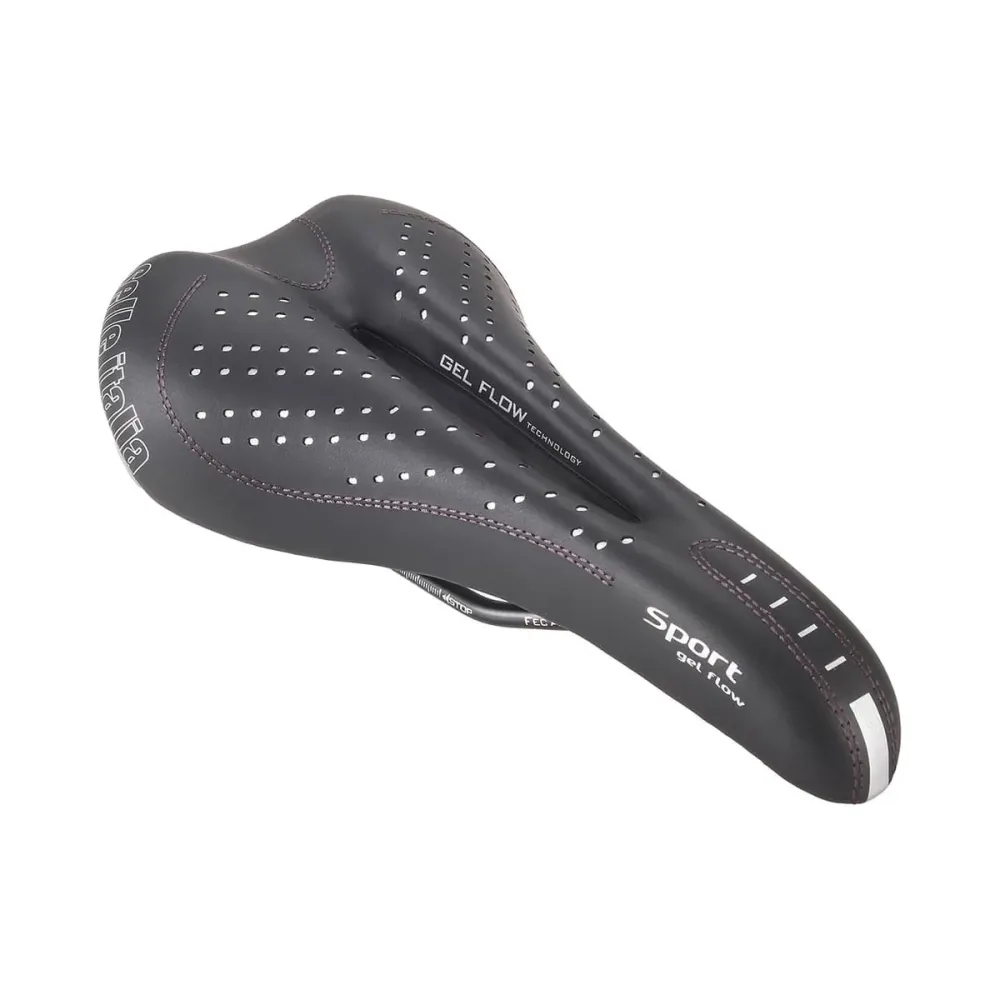 Sedlo SELLE ITALIA SPORT GEL FLOW Kolejnice Manganová černá