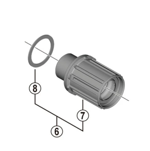 SHIMANO FH-MT400B Volnoběžka Typ těla Shimano HG
