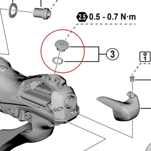 SHIMANO ST-R9270/R8170/RX820 odvzdušňovací šroub s O-kroužkem