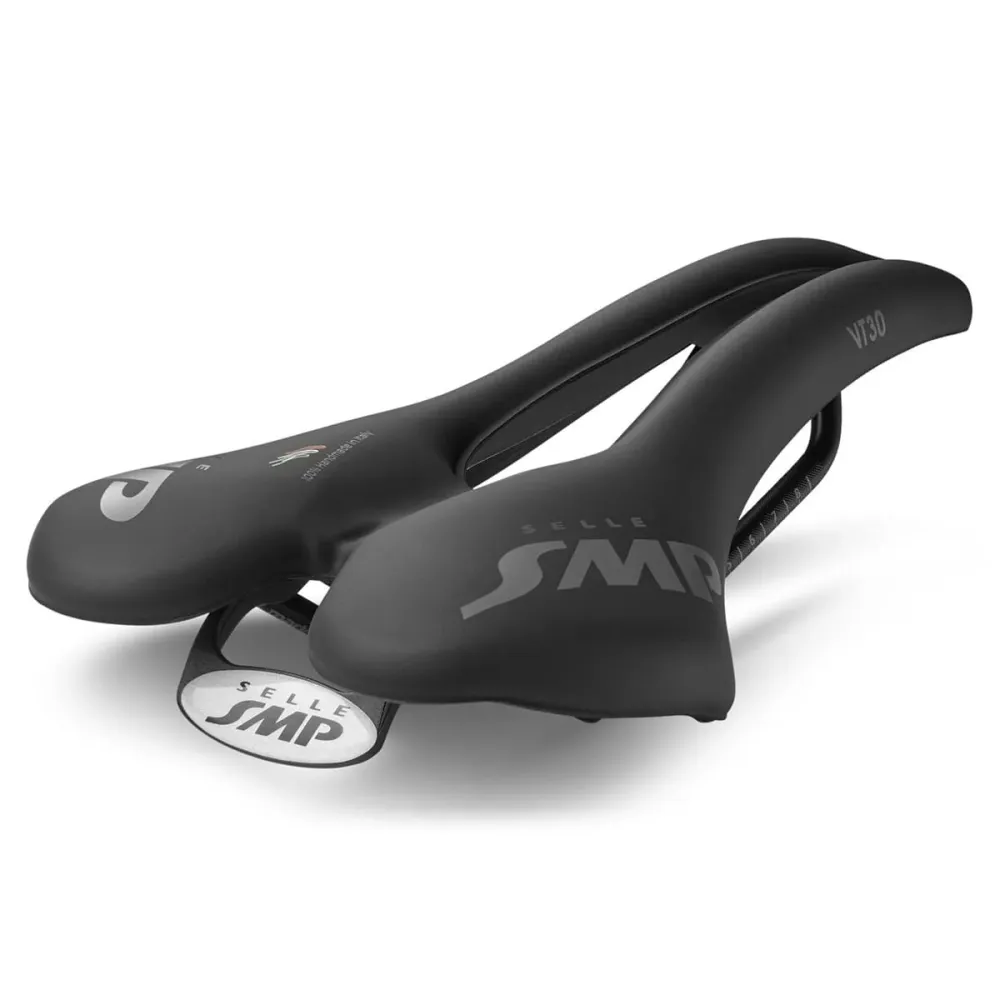 SMP VT30 Sedlo šířka 155 mm Ocelové kolejnice černé