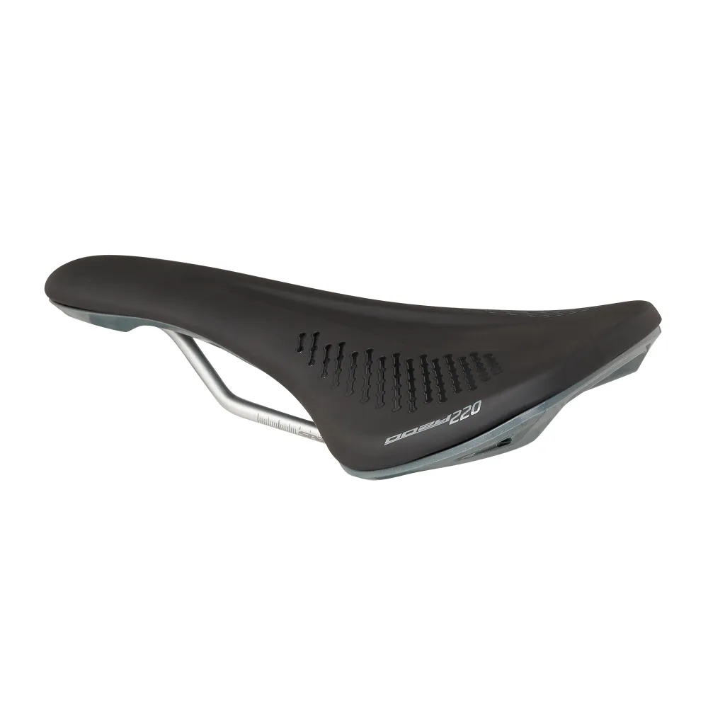SPANK OOZY 220 144mm sedlo CrN/Ti Rails Grey