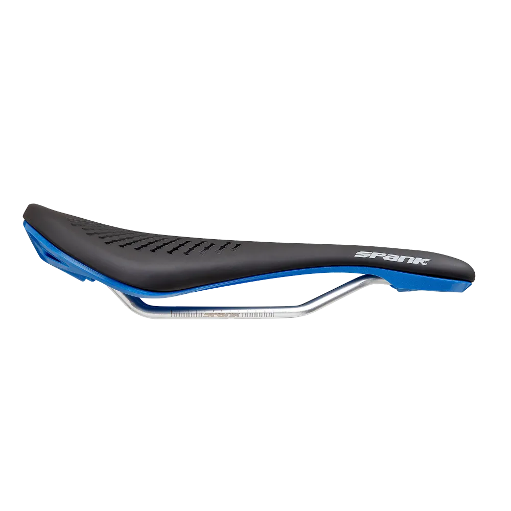 SPANK OOZY 220 144mm sedlo CrN/Ti kolejnice Modrá