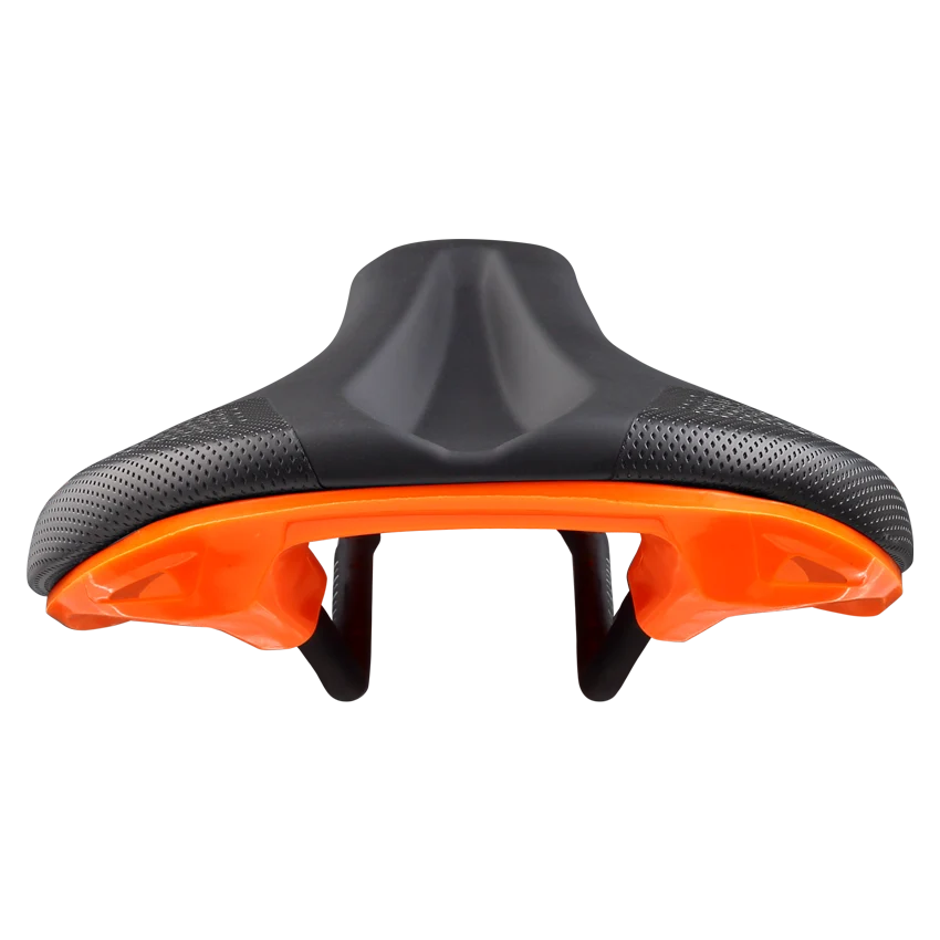 SPANK OOZY 280 144mm sedlo CrMo kolejnice oranžová