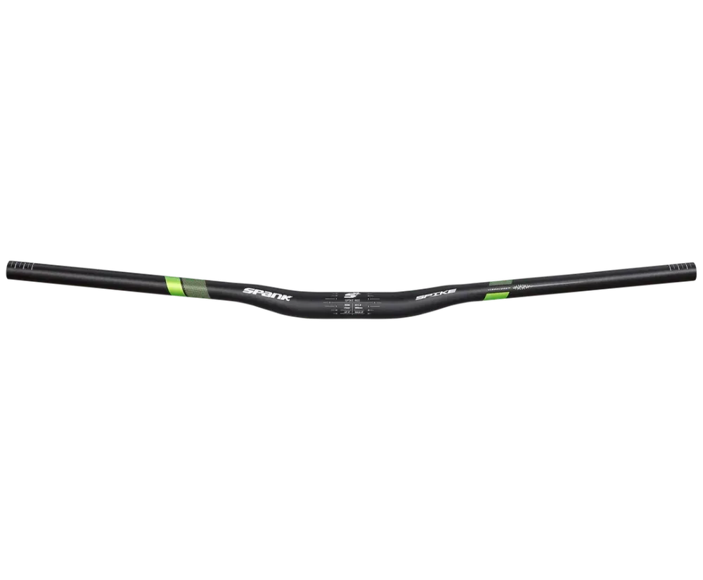 SPANK SPIKE 800 VIBROCORE Rise 15mm 31,8/800mm Černá / zelená řídítka